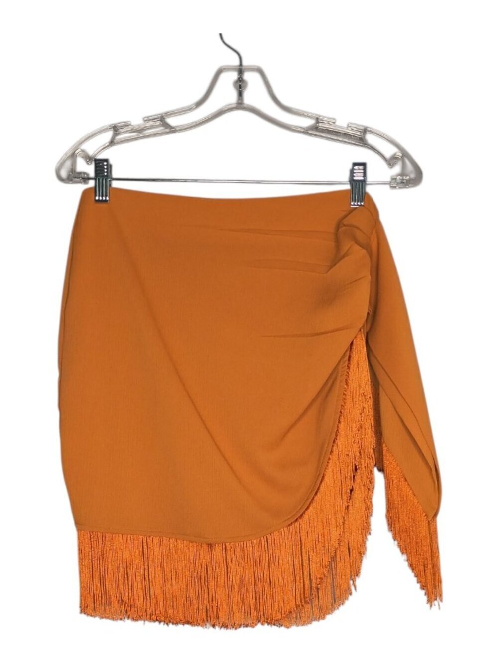 12th Tribe Tamsin Terracotta Jacquard Fringe Mini Skirt Size Small Western Fest